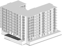 Blok mieszkalny przy ul. Dąbrowskiej w Czyżynach
